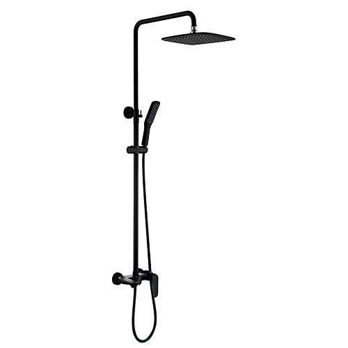 Matte Black Shower System Ceramic Valve Bath Shower Mixer Taps / Brass / Single Handle Two Holes
Matte Black Shower System Ceramic Valve Bath Shower Mixer Taps / Brass / Single Handle Two Holes