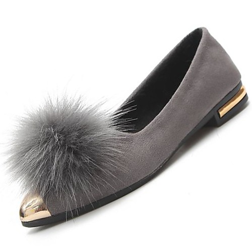 Women's Flats Furry Feather Flat Heel Pointed Toe Nubuck leather Moccasin Winter Green / Black / Gray
Women's Flats Furry Feather Flat Heel Pointed Toe Nubuck leather Moccasin Winter Green / Black / Gray