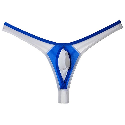 Men's 1 Piece Ultra Sexy Panty / G-string Underwear Color Block White Black Blue S M L
Men's 1 Piece Ultra Sexy Panty / G-string Underwear Color Block White Black Blue S M L