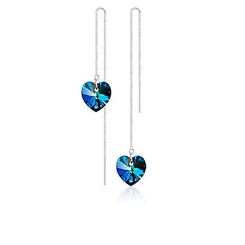 Women's Crystal Drop Earrings Heart Ladies Elegant Sweet Crystal Earrings Jewelry Royal Blue For Daily Ceremony
Women's Crystal Drop Earrings Heart Ladies Elegant Sweet Crystal Earrings Jewelry Royal Blue For Daily Ceremony