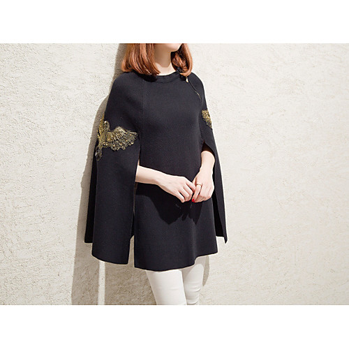 Women's Solid Colored Shrug Cotton Long Sleeve Regular Sweater Cardigans Round Neck Fall Winter Black Gray
Women's Solid Colored Shrug Cotton Long Sleeve Regular Sweater Cardigans Round Neck Fall Winter Black Gray