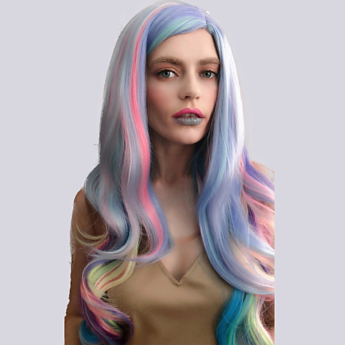 Synthetic Wig Natural Wave Natural Wave Wig Pink Long Very Long Rainbow Synthetic Hair Women's Highlighted / Balayage Hair Side Part Pink
Synthetic Wig Natural Wave Natural Wave Wig Pink Long Very Long Rainbow Synthetic Hair Women's Highlighted / Balayage Hair Side Part Pink