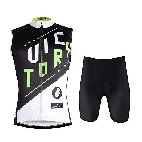 ILPALADINO Men's Sleeveless Cycling Jersey with Shorts Black / White Bike Vest / Gilet Padded Shorts / Chamois Clothing Suit 3D Pad Quick Dry Sports Lycra Fashion Road Bike Cycling Clothing Apparel
ILPALADINO Men's Sleeveless Cycling Jersey with Shorts Black / White Bike Vest / Gilet Padded Shorts / Chamois Clothing Suit 3D Pad Quick Dry Sports Lycra Fashion Road Bike Cycling Clothing Apparel