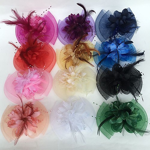 Feather / Net Fascinators / Flowers with 1 Wedding / Party / Evening / Horse Race Headpiece
Feather / Net Fascinators / Flowers with 1 Wedding / Party / Evening / Horse Race Headpiece