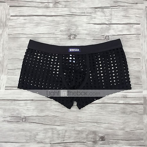 Men's Cut Out Boxers Underwear Solid Colored Mid Waist White Black Green S M L
Men's Cut Out Boxers Underwear Solid Colored Mid Waist White Black Green S M L