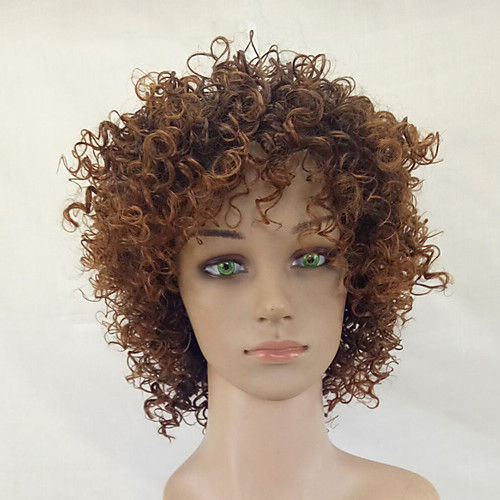 Synthetic Wig Kinky Curly Kinky Curly Wig Medium Length Brown Synthetic Hair Women's African American Wig Brown hairjoy
Synthetic Wig Kinky Curly Kinky Curly Wig Medium Length Brown Synthetic Hair Women's African American Wig Brown hairjoy