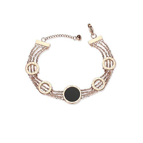 Women's Chain Bracelet Ladies European Fashion Steel Alloy Bracelet Jewelry Rose Gold For Daily Date
Women's Chain Bracelet Ladies European Fashion Steel Alloy Bracelet Jewelry Rose Gold For Daily Date
