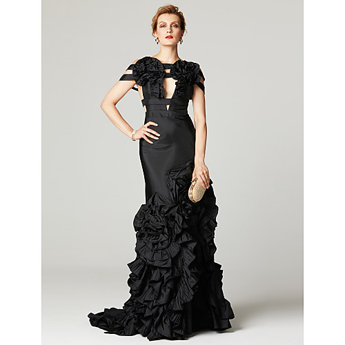 Mermaid / Trumpet Celebrity Style Holiday Cocktail Party Formal Evening Dress Off Shoulder Sleeveless Sweep / Brush Train Satin Taffeta with Pleats Flower 2021
Mermaid / Trumpet Celebrity Style Holiday Cocktail Party Formal Evening Dress Off Shoulder Sleeveless Sweep / Brush Train Satin Taffeta with Pleats Flower 2021