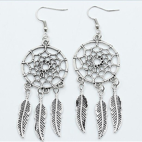 Women's Drop Earrings Hoop Earrings Feather Dream Catcher Ladies Bohemian Oversized Native American Boho Resin Earrings Jewelry Black / Blue For Street Daily
Women's Drop Earrings Hoop Earrings Feather Dream Catcher Ladies Bohemian Oversized Native American Boho Resin Earrings Jewelry Black / Blue For Street Daily
