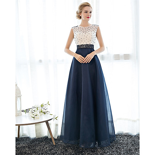 A-Line Beautiful Back Elegant Beaded & Sequin Prom Formal Evening Dress Illusion Neck Sleeveless Floor Length Tulle Over Lace with Beading 2021
A-Line Beautiful Back Elegant Beaded & Sequin Prom Formal Evening Dress Illusion Neck Sleeveless Floor Length Tulle Over Lace with Beading 2021