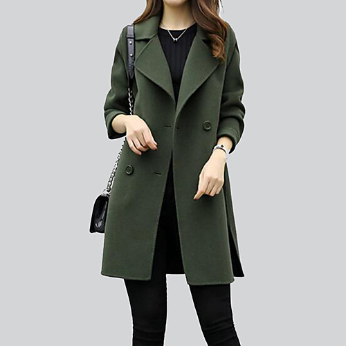 Women's Coat Solid Colored Fall Coat Regular Going out Long Sleeve Acrylic Coat Tops Black
Women's Coat Solid Colored Fall Coat Regular Going out Long Sleeve Acrylic Coat Tops Black