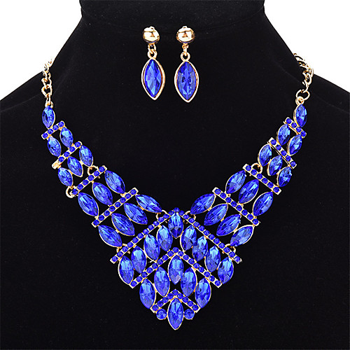 Women's Sapphire Crystal Jewelry Set Geometrical Marquise Cut Ladies Fashion Crystal Earrings Jewelry Light Yellow / Red / Blue For Wedding Party Prom
Women's Sapphire Crystal Jewelry Set Geometrical Marquise Cut Ladies Fashion Crystal Earrings Jewelry Light Yellow / Red / Blue For Wedding Party Prom