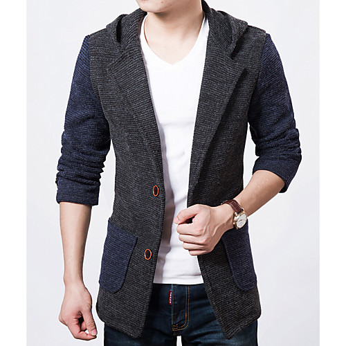 Men's Striped Simple Fall Jacket Regular Casual / Daily Long Sleeve Polyester Coat Tops Black
Men's Striped Simple Fall Jacket Regular Casual / Daily Long Sleeve Polyester Coat Tops Black