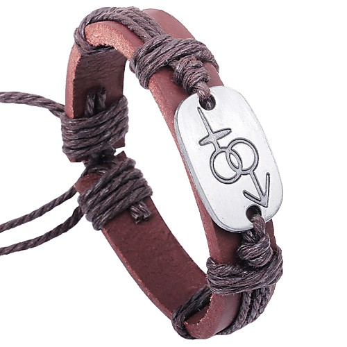 Men's Leather Bracelet Bracelet Simple Sweet Leather Bracelet Jewelry Brown For Date Valentine
Men's Leather Bracelet Bracelet Simple Sweet Leather Bracelet Jewelry Brown For Date Valentine