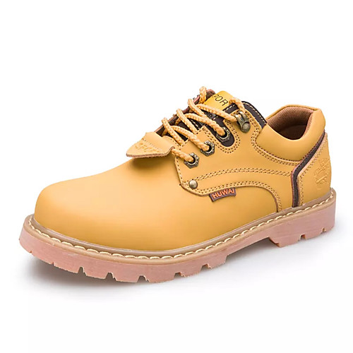 Men's Oxfords Comfort Shoes Casual PU Wearable Slip Resistant Dark Brown Black Yellow Fall Spring / Lace-up
Men's Oxfords Comfort Shoes Casual PU Wearable Slip Resistant Dark Brown Black Yellow Fall Spring / Lace-up