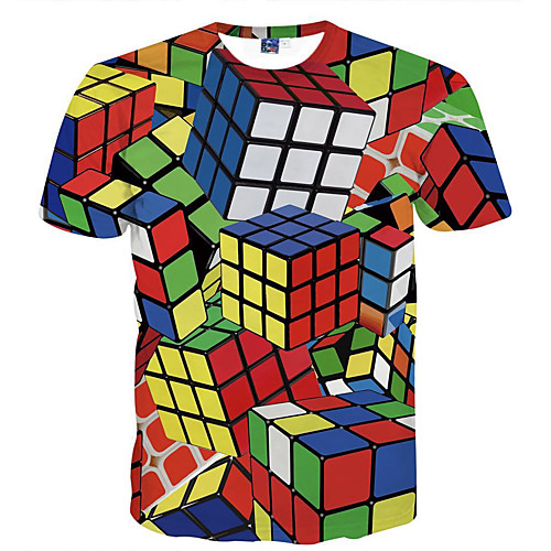 Men's T shirt Graphic Geometric Print Short Sleeve Daily Tops Streetwear Punk & Gothic Red
Men's T shirt Graphic Geometric Print Short Sleeve Daily Tops Streetwear Punk & Gothic Red