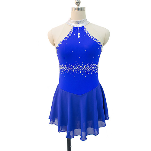 Figure Skating Dress Women's Girls' Ice Skating Dress Red Blue Spandex Lace Inelastic Training Competition Skating Wear Solid Colored Sleeveless Ice Skating Figure Skating
Figure Skating Dress Women's Girls' Ice Skating Dress Red Blue Spandex Lace Inelastic Training Competition Skating Wear Solid Colored Sleeveless Ice Skating Figure Skating