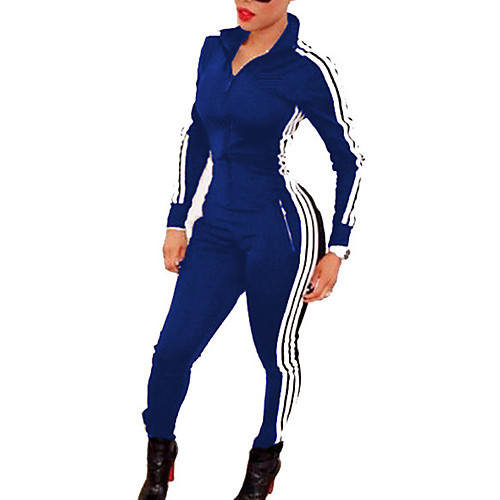 Women's Simple Vintage Going out Casual / Daily Weekend Black Blue Purple Skinny Jumpsuit Striped Color Block
Women's Simple Vintage Going out Casual / Daily Weekend Black Blue Purple Skinny Jumpsuit Striped Color Block