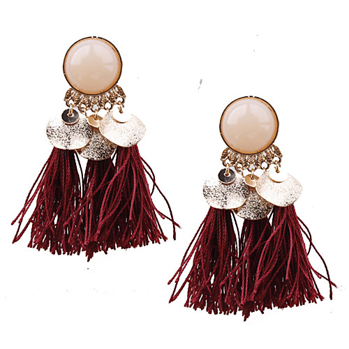 Women's Resin Drop Earrings Tassel Fringe Chandelier Ladies Tassel Bohemian European Boho Resin Earrings Jewelry Light Coffee / White / Black For Party
Women's Resin Drop Earrings Tassel Fringe Chandelier Ladies Tassel Bohemian European Boho Resin Earrings Jewelry Light Coffee / White / Black For Party