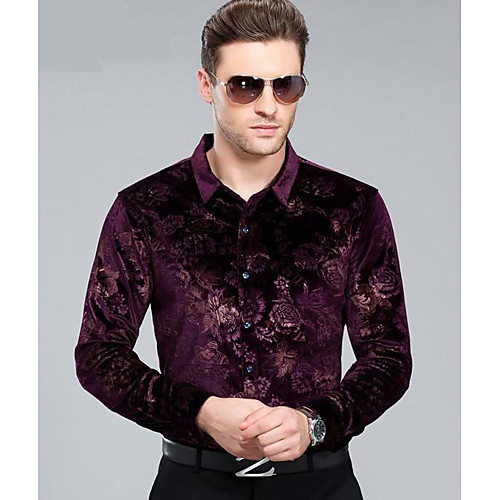 Men's Shirt Print Long Sleeve Casual / Daily Tops Chinoiserie Black Blue Purple
Men's Shirt Print Long Sleeve Casual / Daily Tops Chinoiserie Black Blue Purple