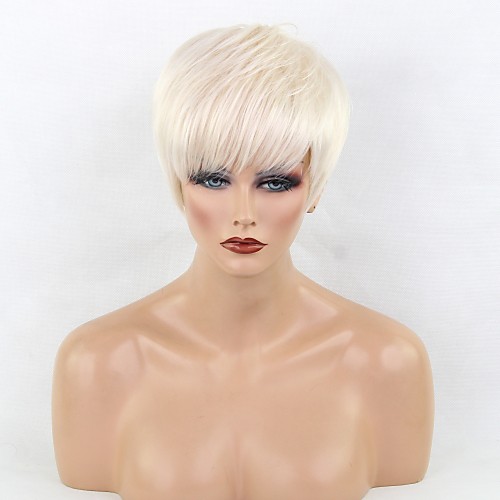 Human Hair Blend Wig Short Straight Pixie Cut Short Hairstyles 2020 Straight Side Part Machine Made Women's Natural Black #1B Medium Auburn#30 White 8 inch
Human Hair Blend Wig Short Straight Pixie Cut Short Hairstyles 2020 Straight Side Part Machine Made Women's Natural Black #1B Medium Auburn#30 White 8 inch