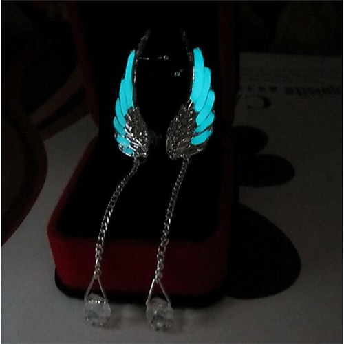 Women's Drop Earrings Wings Angel Wings Ladies Fashion Luminous Earrings Jewelry Light Blue For Daily Bar 2pcs
Women's Drop Earrings Wings Angel Wings Ladies Fashion Luminous Earrings Jewelry Light Blue For Daily Bar 2pcs