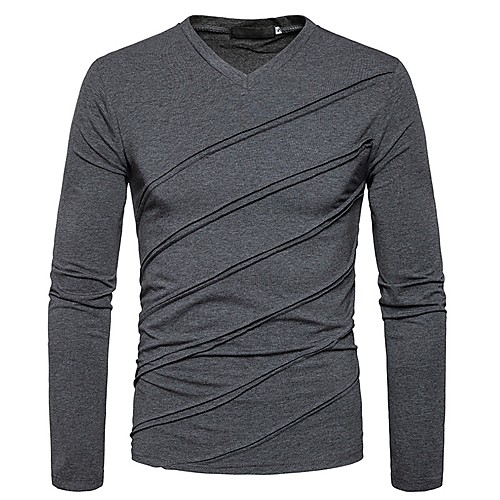 Men's T shirt Solid Colored Long Sleeve Casual / Daily Tops Cotton Chinoiserie White Black Light gray
Men's T shirt Solid Colored Long Sleeve Casual / Daily Tops Cotton Chinoiserie White Black Light gray