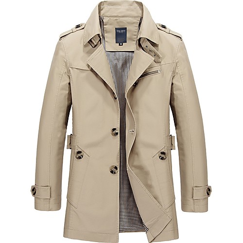 Men's Trench Coat Solid Colored Vintage Fall Trench Coat Long Daily Long Sleeve Others Coat Tops Black
Men's Trench Coat Solid Colored Vintage Fall Trench Coat Long Daily Long Sleeve Others Coat Tops Black