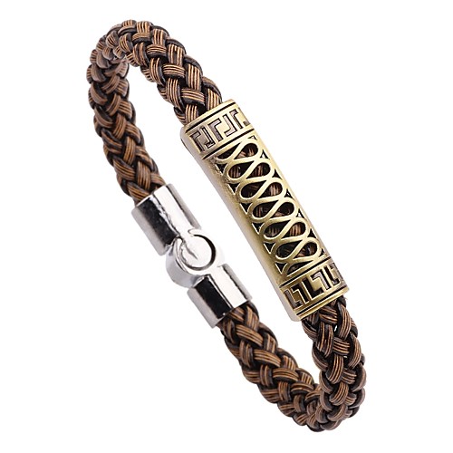 Men's Bracelet Bangles Leather Bracelet Vintage Punk Fashion Leather Bracelet Jewelry Brown For Daily School
Men's Bracelet Bangles Leather Bracelet Vintage Punk Fashion Leather Bracelet Jewelry Brown For Daily School