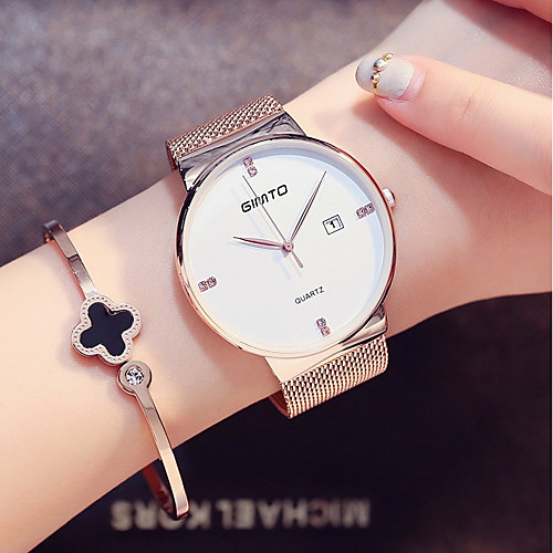 Women's Wrist Watch Gold Watch Analog Quartz Ladies Water Resistant / Waterproof Calendar / date / day Cool / One Year / Stainless Steel / Stainless Steel / Japanese
Women's Wrist Watch Gold Watch Analog Quartz Ladies Water Resistant / Waterproof Calendar / date / day Cool / One Year / Stainless Steel / Stainless Steel / Japanese