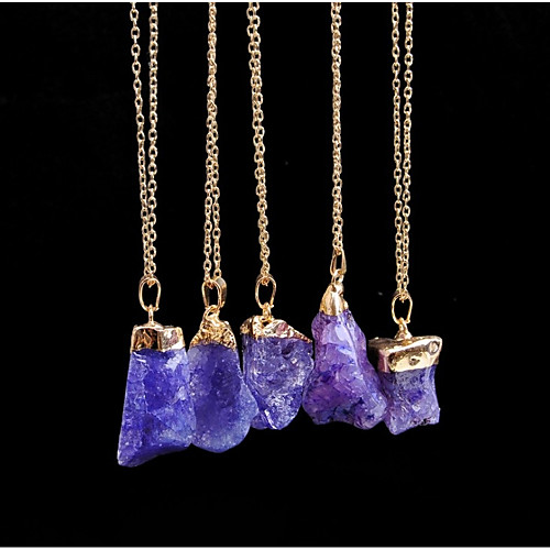 Women's Crystal Pendant Necklace uncut diamond Ladies Simple Elegant energy Stone Metal Pink Turquoise Transparent Necklace Jewelry One Panel For Daily Formal
Women's Crystal Pendant Necklace uncut diamond Ladies Simple Elegant energy Stone Metal Pink Turquoise Transparent Necklace Jewelry One Panel For Daily Formal