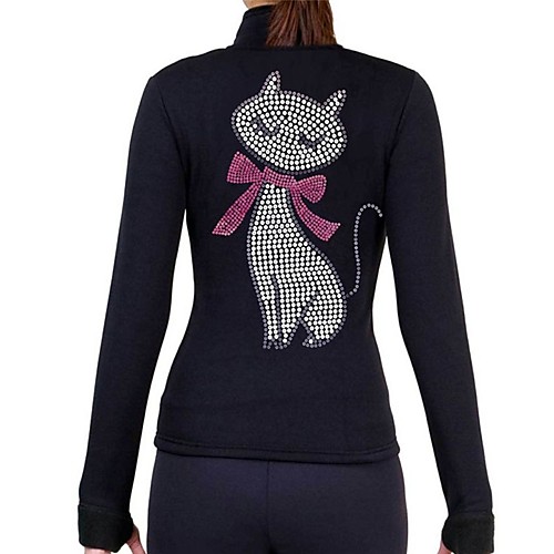Figure Skating Fleece Jacket Women's Ice Skating Sweatshirt Top Black Rose Red Spandex Stretchy Training Competition Skating Wear Solid Colored Long Sleeve Figure Skating / Kid's
Figure Skating Fleece Jacket Women's Ice Skating Sweatshirt Top Black Rose Red Spandex Stretchy Training Competition Skating Wear Solid Colored Long Sleeve Figure Skating / Kid's