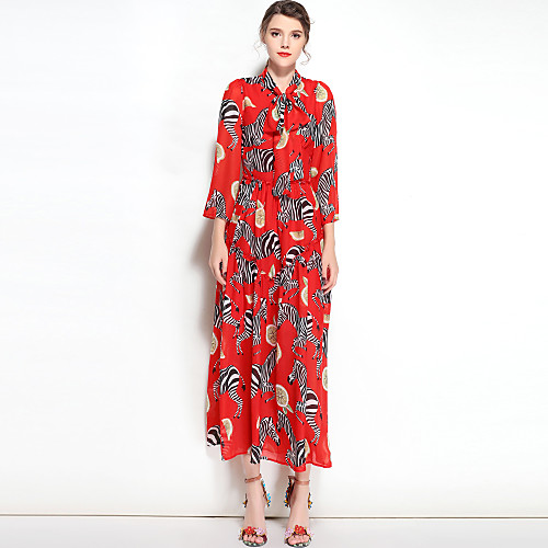 Women's Swing Dress Midi Dress Red Long Sleeve Floral Spring Summer Stand Collar Vintage Boho Party S M L XL
Women's Swing Dress Midi Dress Red Long Sleeve Floral Spring Summer Stand Collar Vintage Boho Party S M L XL