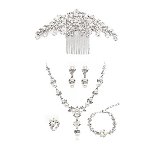 Women's Hair Combs Bridal Jewelry Sets Dream Catcher European Fashion Imitation Pearl Imitation Diamond Earrings Jewelry White For Wedding Party / Body Jewelry
Women's Hair Combs Bridal Jewelry Sets Dream Catcher European Fashion Imitation Pearl Imitation Diamond Earrings Jewelry White For Wedding Party / Body Jewelry