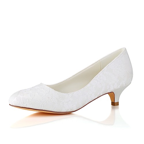 Women's Wedding Shoes Kitten Heel Round Toe Elastic Fabric Basic Pump Spring / Fall White / Ivory / Party & Evening
Women's Wedding Shoes Kitten Heel Round Toe Elastic Fabric Basic Pump Spring / Fall White / Ivory / Party & Evening