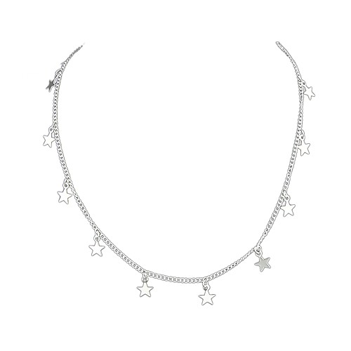 Women's Choker Necklace Star Ladies Simple Basic Alloy Gold Silver Necklace Jewelry For Daily Date
Women's Choker Necklace Star Ladies Simple Basic Alloy Gold Silver Necklace Jewelry For Daily Date