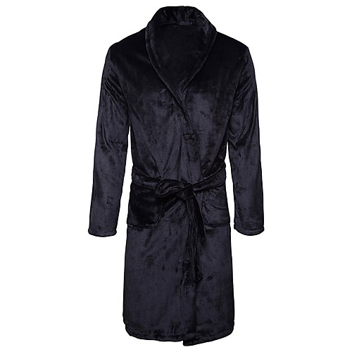 Men's Sexy Robes / Satin & Silk Nightwear Solid Colored Navy Blue Khaki Light gray L XL XXL / Winter
Men's Sexy Robes / Satin & Silk Nightwear Solid Colored Navy Blue Khaki Light gray L XL XXL / Winter