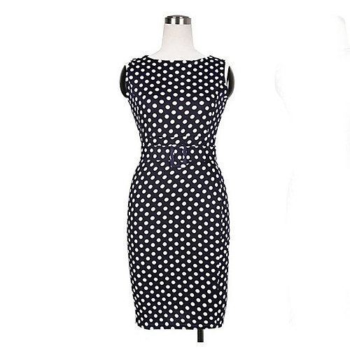 Women's Sheath Dress Midi Dress Red Navy Blue Sleeveless Polka Dot Summer Round Neck Basic Vintage S M L XL XXL 3XL 4XL 5XL
Women's Sheath Dress Midi Dress Red Navy Blue Sleeveless Polka Dot Summer Round Neck Basic Vintage S M L XL XXL 3XL 4XL 5XL