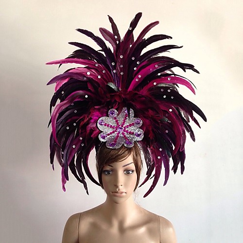 Carnival Hat Feather Samba Headdress Headwear Adults' Women's Vacation Dress Christmas Carnival Masquerade Festival / Holiday Feather Black / Yellow / Red Women's Female Easy Carnival Costumes
Carnival Hat Feather Samba Headdress Headwear Adults' Women's Vacation Dress Christmas Carnival Masquerade Festival / Holiday Feather Black / Yellow / Red Women's Female Easy Carnival Costumes