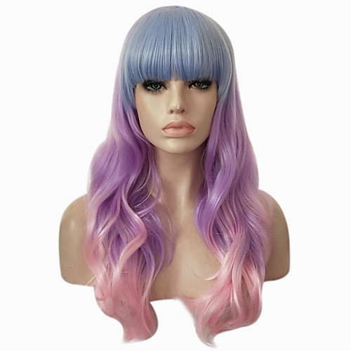 Synthetic Wig Wavy Body Wave Body Wave Wavy With Bangs Wig Pink Purple Synthetic Hair Ombre Hair Pink Purple
Synthetic Wig Wavy Body Wave Body Wave Wavy With Bangs Wig Pink Purple Synthetic Hair Ombre Hair Pink Purple