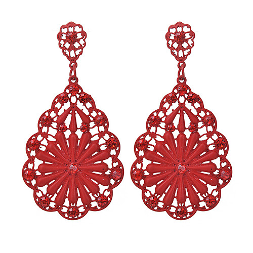 Women's Drop Earrings Floral / Botanicals Flower Ladies Fashion Imitation Diamond Earrings Jewelry Dark Pink / Black / Red For Going out Work
Women's Drop Earrings Floral / Botanicals Flower Ladies Fashion Imitation Diamond Earrings Jewelry Dark Pink / Black / Red For Going out Work