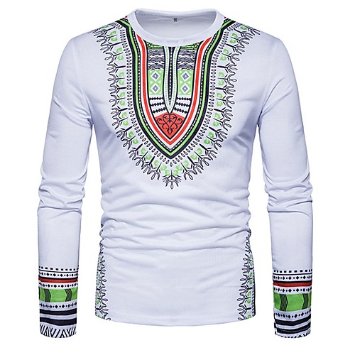 Men's T shirt Tribal Print Long Sleeve Daily Tops Cotton Boho White Black Red
Men's T shirt Tribal Print Long Sleeve Daily Tops Cotton Boho White Black Red