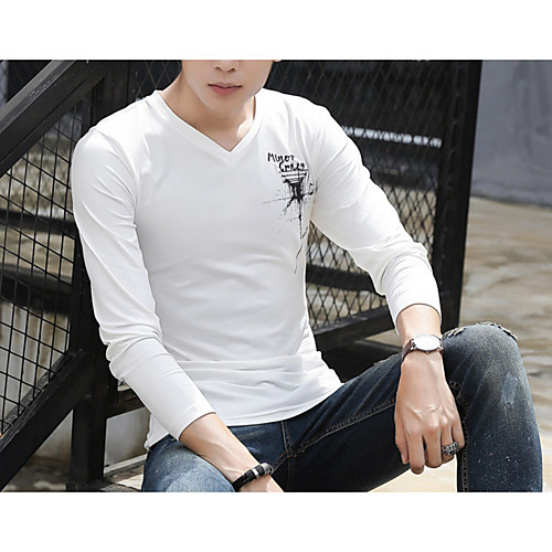 Men's T shirt Solid Colored Long Sleeve Going out Tops Wool Cotton Round Neck White Black Gray
Men's T shirt Solid Colored Long Sleeve Going out Tops Wool Cotton Round Neck White Black Gray