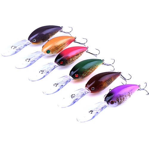 6 pcs Hard Bait Crank Sinking Bass Trout Pike Sea Fishing General Fishing Trolling & Boat Fishing Plastic
6 pcs Hard Bait Crank Sinking Bass Trout Pike Sea Fishing General Fishing Trolling & Boat Fishing Plastic