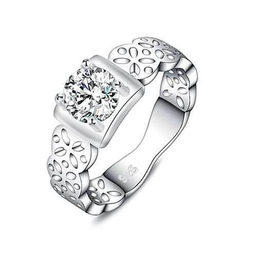 Women's Statement Ring Silver Silver Plated Geometric Ladies Fashion Daily Jewelry filigree
Women's Statement Ring Silver Silver Plated Geometric Ladies Fashion Daily Jewelry filigree