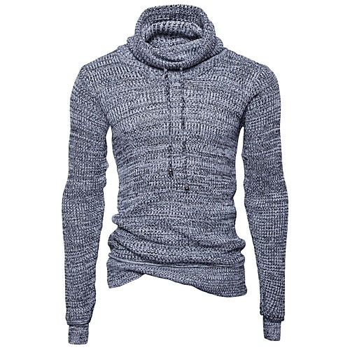 Men's Solid Colored Pullover Long Sleeve Regular Sweater Cardigans Turtleneck Fall Winter Black Light gray Dark Gray
Men's Solid Colored Pullover Long Sleeve Regular Sweater Cardigans Turtleneck Fall Winter Black Light gray Dark Gray
