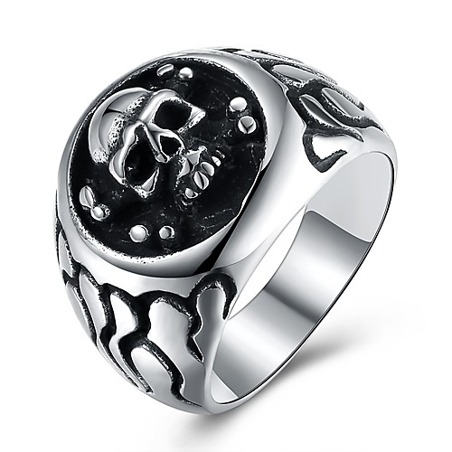 Statement Ring Silver Stainless Steel Titanium Steel Skull Rock Hip-Hop Oversized 8 9 10 11 12 / Men's
Statement Ring Silver Stainless Steel Titanium Steel Skull Rock Hip-Hop Oversized 8 9 10 11 12 / Men's