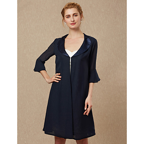 3/4 Length Sleeve Chiffon Wedding / Party / Evening Women's Wrap With Butterfly Coats / Jackets
3/4 Length Sleeve Chiffon Wedding / Party / Evening Women's Wrap With Butterfly Coats / Jackets