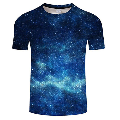 Men's Plus Size Galaxy Print T-shirt Daily Round Neck Blue / Summer / Short Sleeve
Men's Plus Size Galaxy Print T-shirt Daily Round Neck Blue / Summer / Short Sleeve
