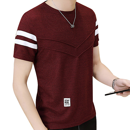 Men's T shirt Solid Colored Short Sleeve Daily Tops Streetwear Black Wine Gray
Men's T shirt Solid Colored Short Sleeve Daily Tops Streetwear Black Wine Gray